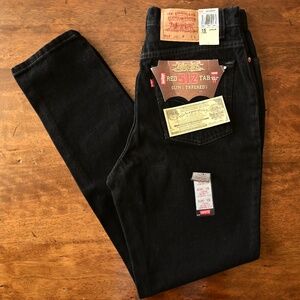 1990s Levi's Jeans For Women 512 Slim Fit Tapered Leg Black High Waisted Jeans